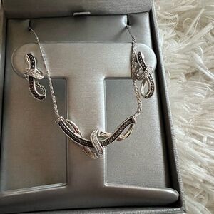 Zales Black Diamond Infinity Set